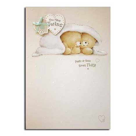 Birth of Twins Forever Friends Cards
